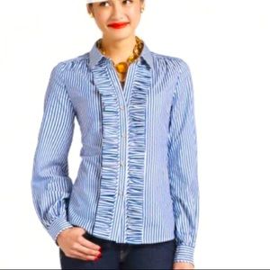 COPY - Kate Spade Striped Tiff Button Long Sleeve Blouse